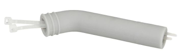 176658 Auspuffrohr Silikon 10mm 45° 